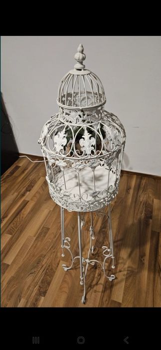 Colivie decor metalica