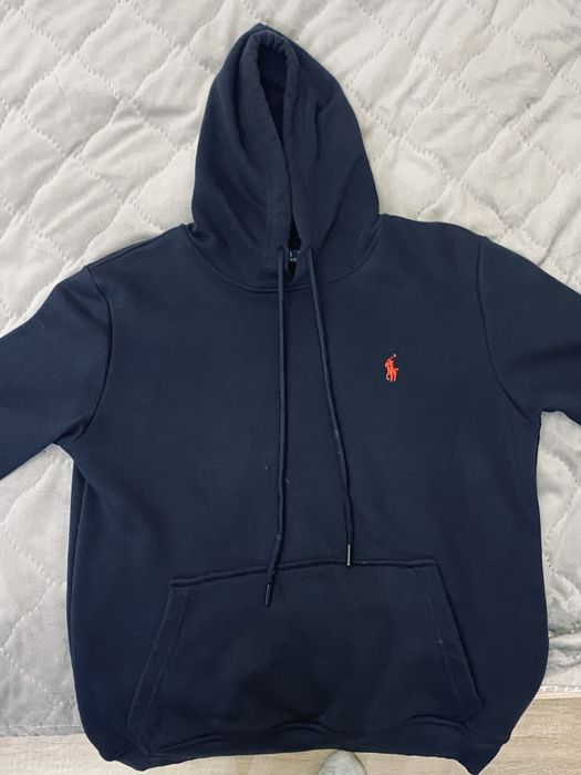 Поло худи синего цвета