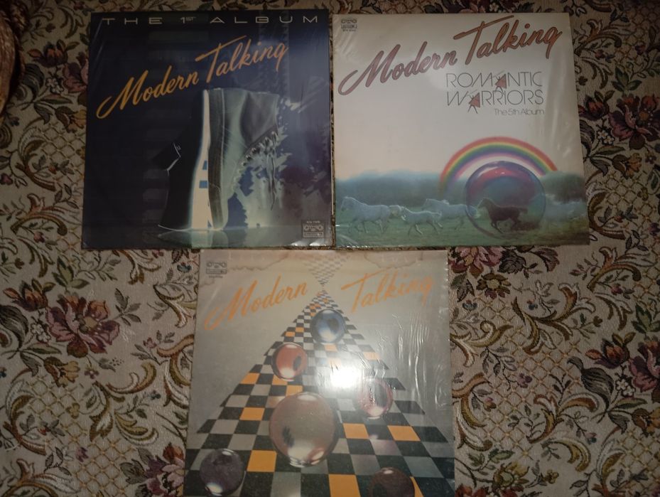 Лот три броя грамофонни плочи на Modern talking