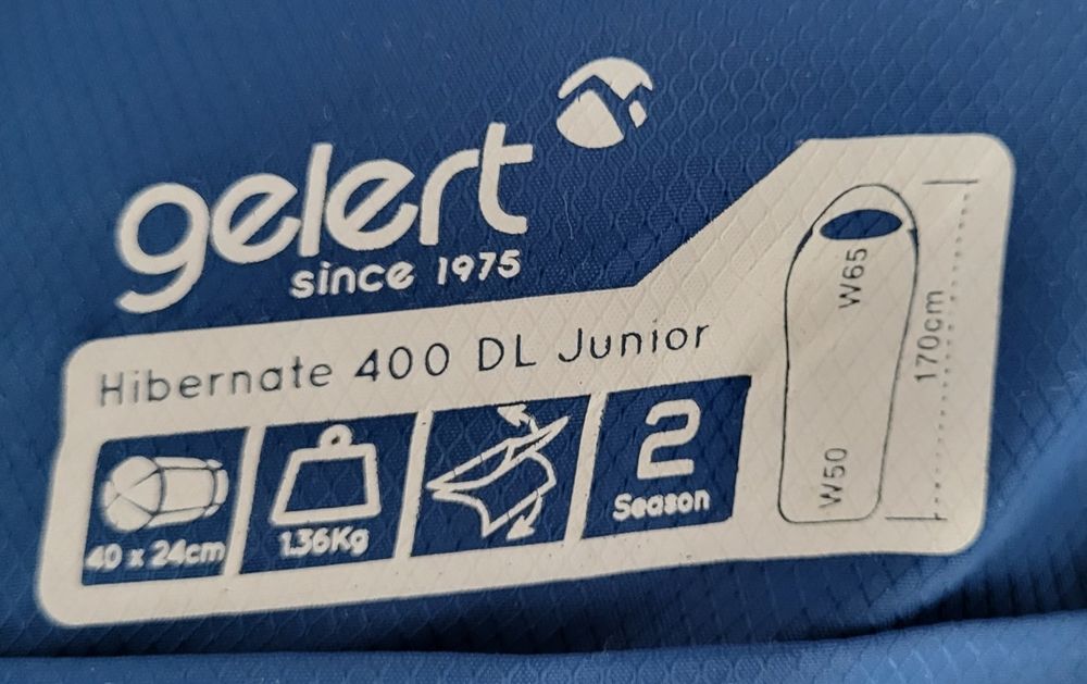 Sac de dormit pt copii/adolescenti - Impecabil, Gelert Hibernate 400DL