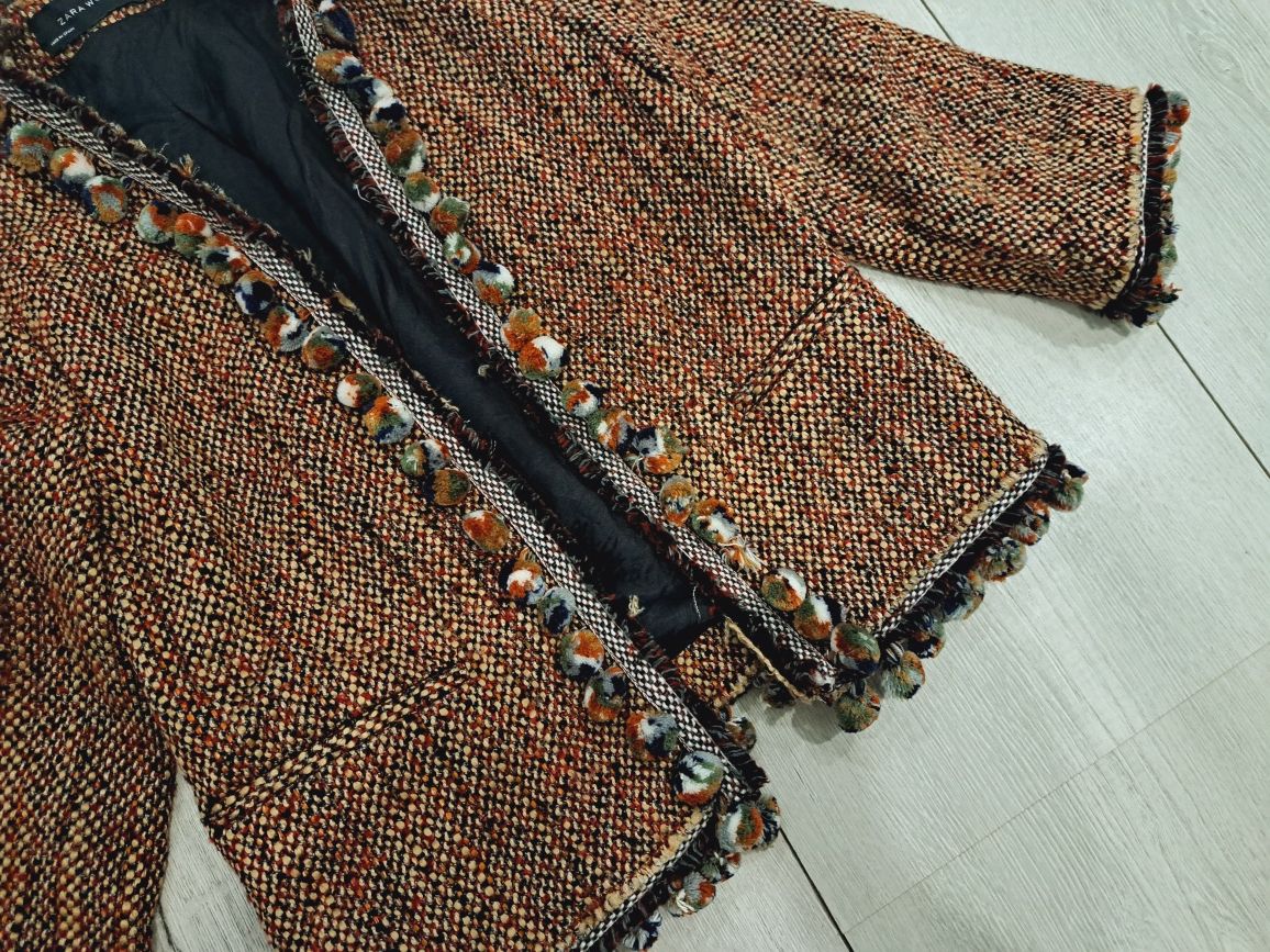 ZARA vintage блейзер с пискюли р-р ХС/С
55лв