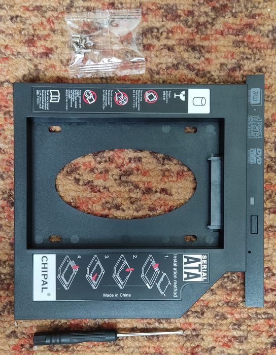 Второй hdd/ssd для ноутбука (optibay) вместо dvd-rom привода