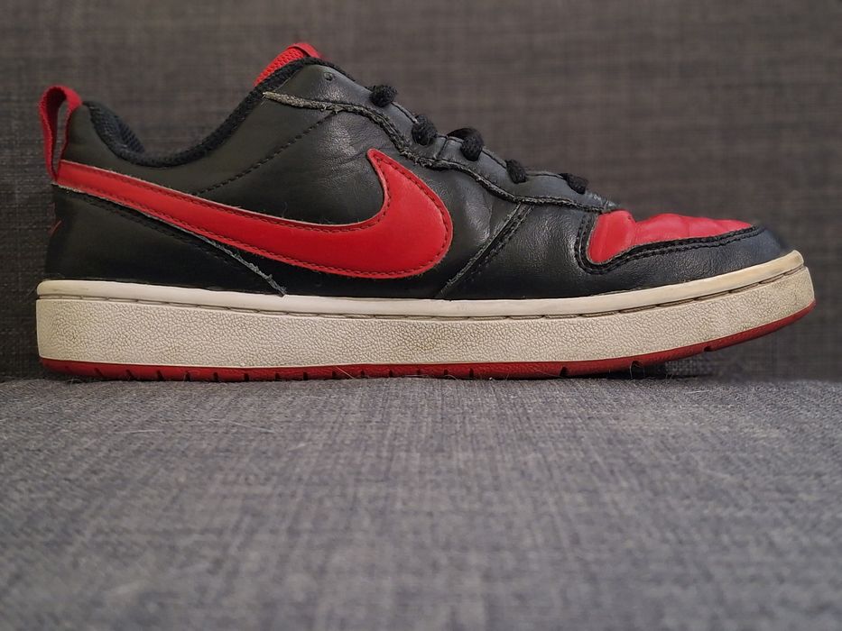 Adidasi pentru copii Nike Court Borough Low 2 Black University Red