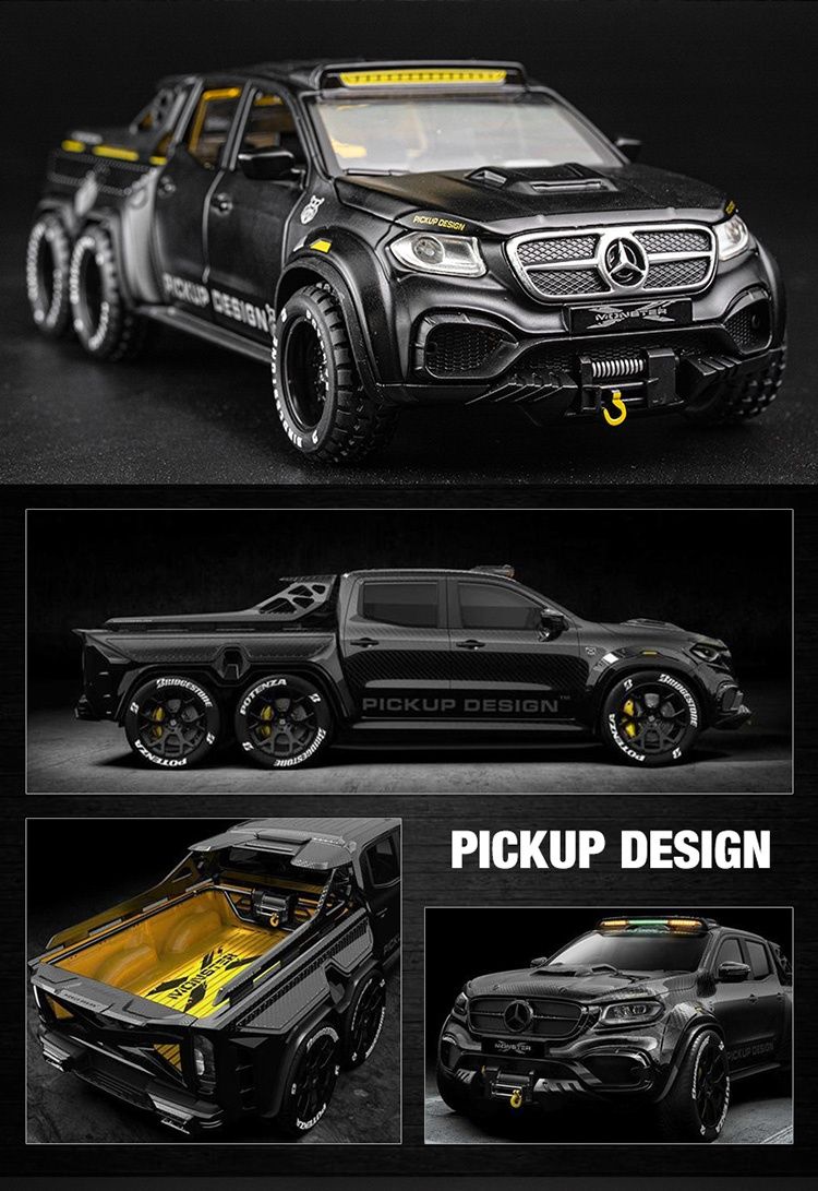 Macheta auto Mercedes-Benz X Class 6x6, scara 1:28