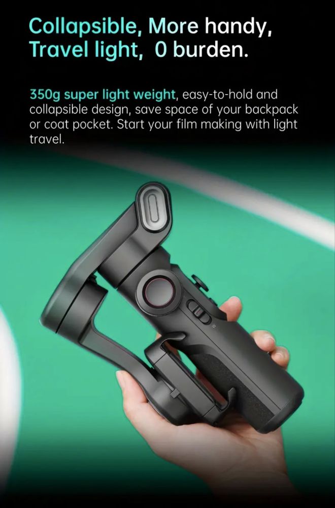 GIMBAL / Stabilizator portabi cu 3 axe pentru telefon