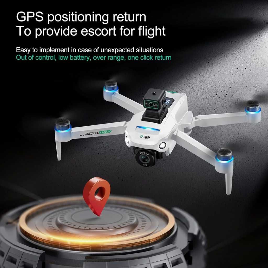 Професионален GPS дрон S159 с 8K камера, 5GWiFi,система за препятствия