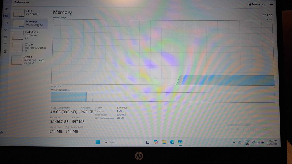 Laptop HP  i7-1255U • 32GB RAM • 512GB SSD • GeForce MX550 2GB  ca nou