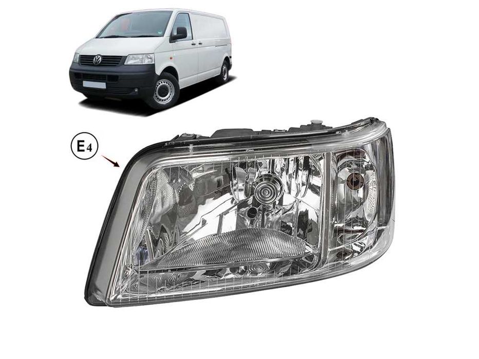 Far Faruri VW Transporter T5 (2003-09) stanga - dreapta cu motor