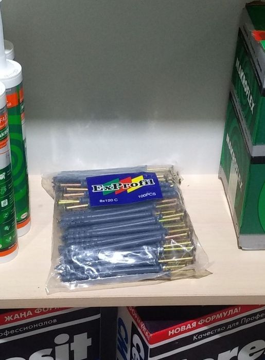 Дюбельный гвозди для полифасада размеры 8 х 120 мм,2000 шт!