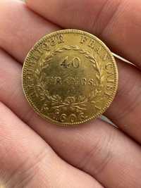 Златна Монета Френски 40 Франка 1806А Наполеон I