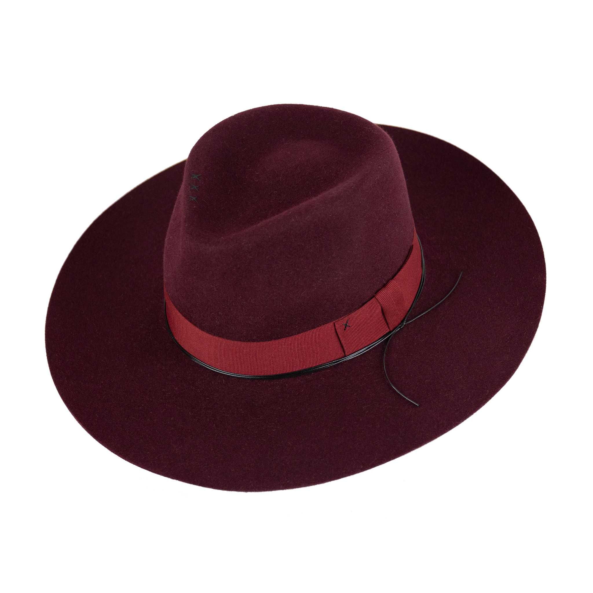 Pălărie Unisex Fedora Bordo Lana Dadarlat