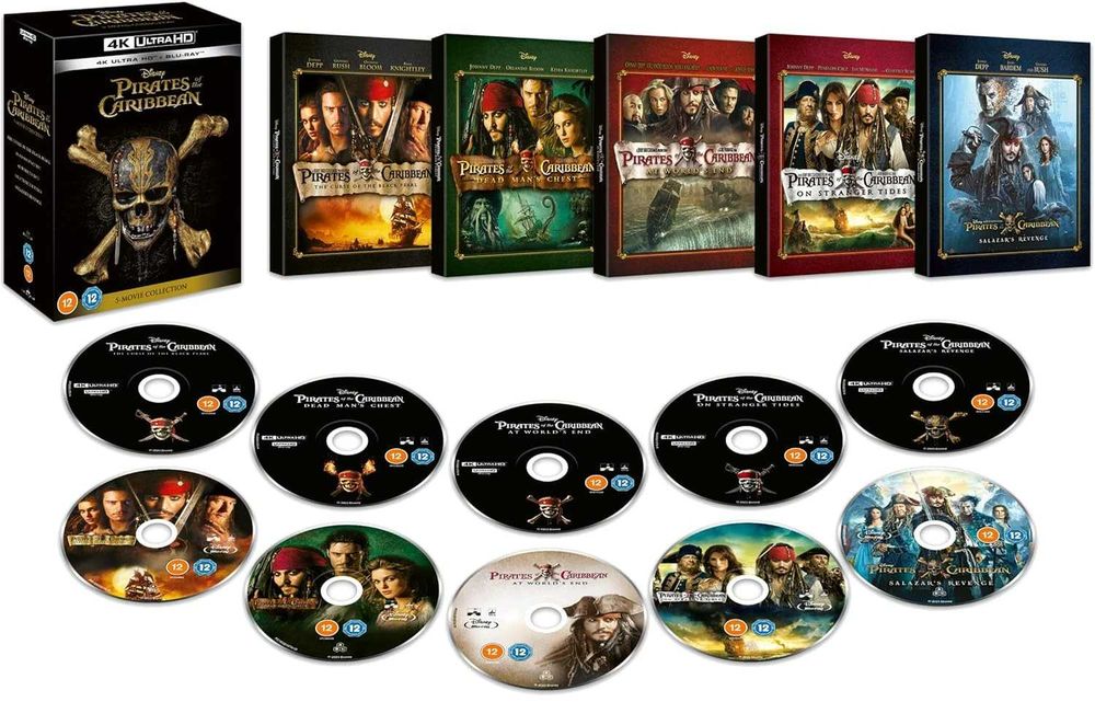 Pirates Of The Caribbean: 5-Movie Collection (4K Ultra HD + Blu-Ray)