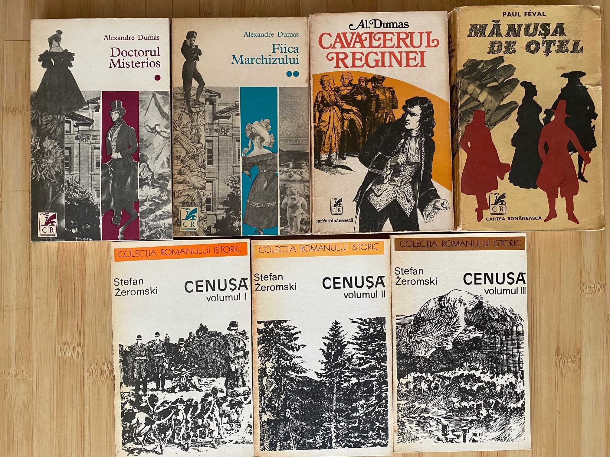 7 romane clasice, aventuri - autori Dumas, Feval, Zeromski