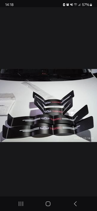 Защитная накладка на порог  Chery 6 ,7, 8 pro Max