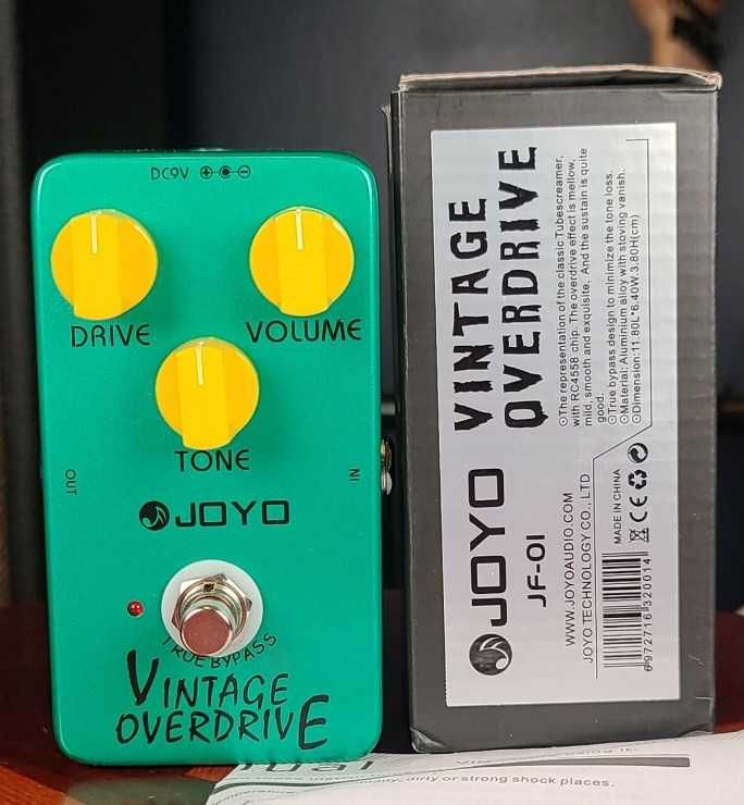 Tube screamer overdrive boost joyo jf pedala chitara ts 9 808