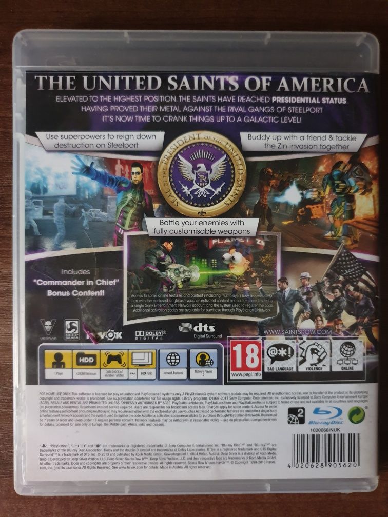 Saints Row 4 Commander In Chief Edition PS3/Playstation 3