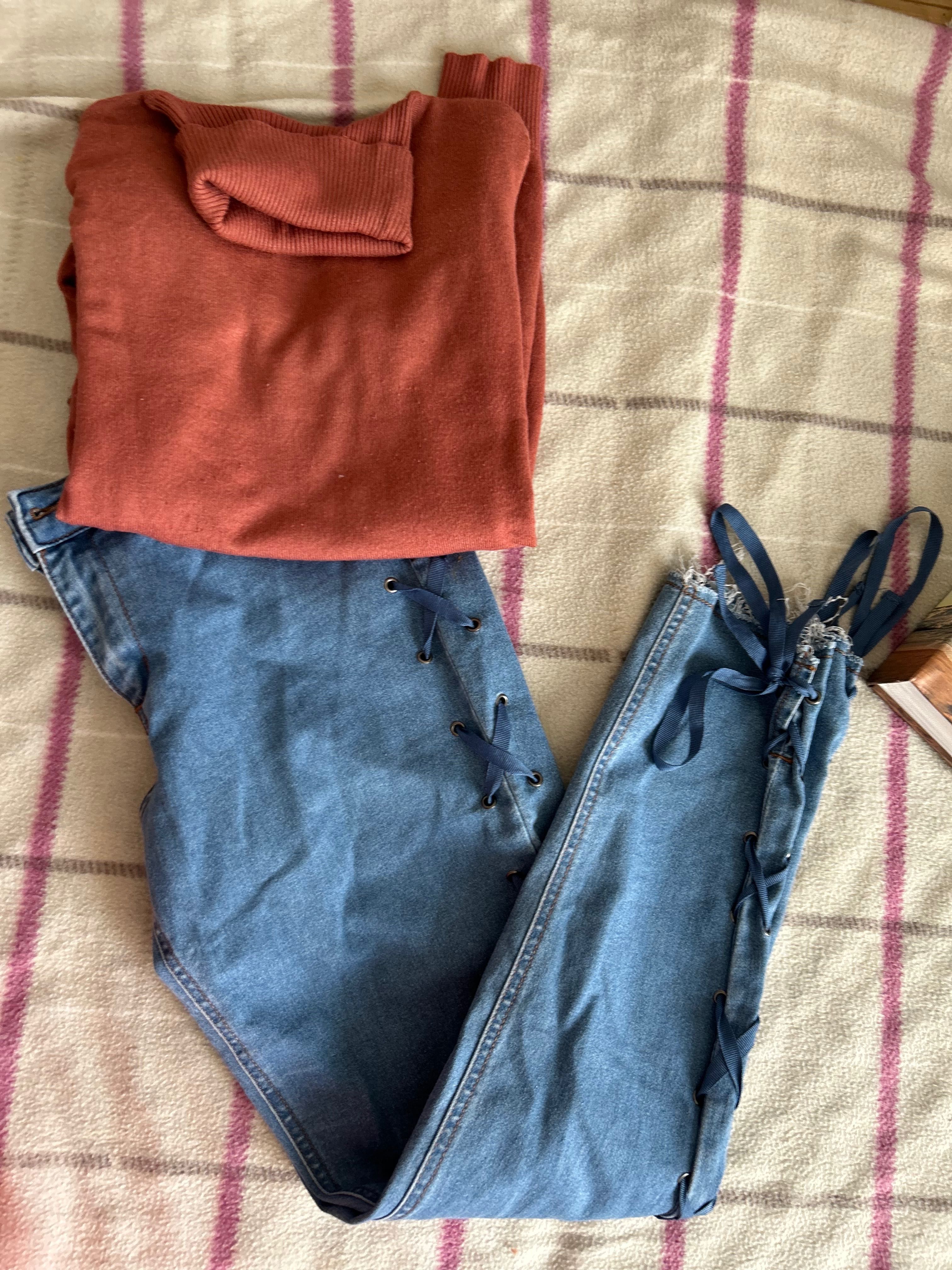 Set pantaloni și pulover mărimea 38