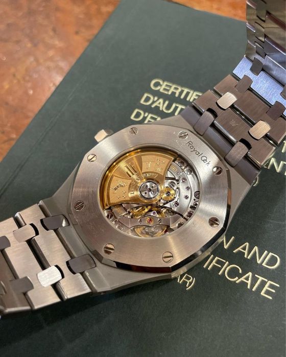 Ap royal oak black dial steel 41,mm