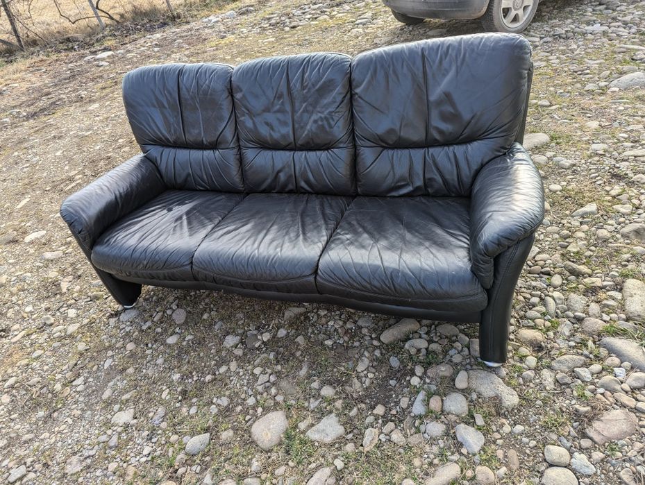 canapele piele naturala