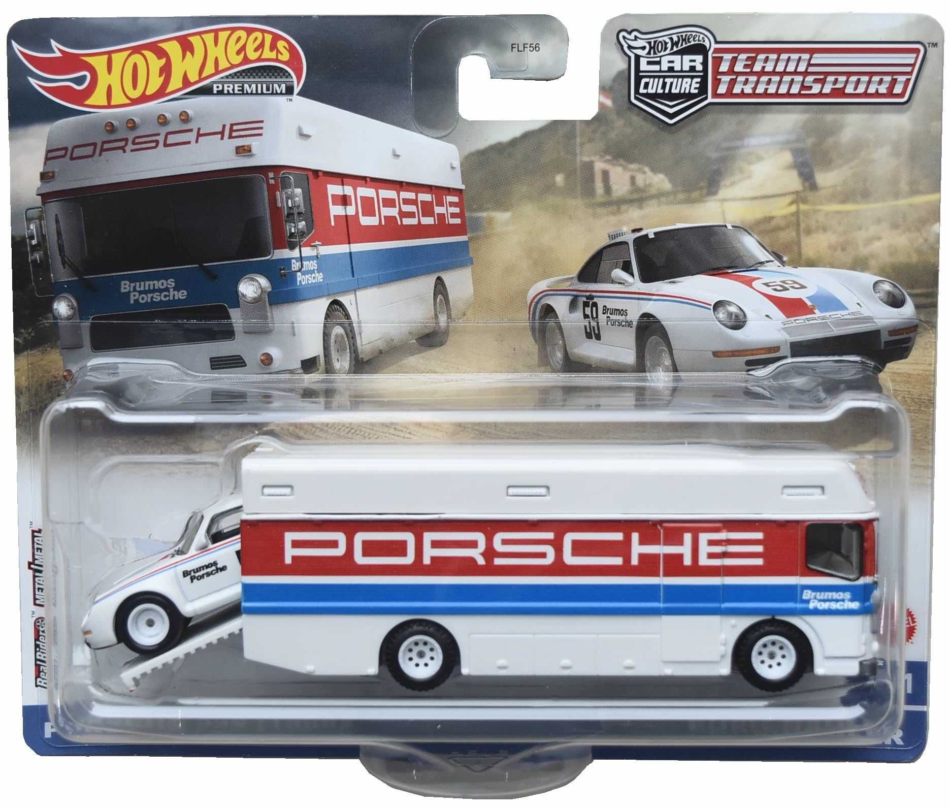 Macheta Hot Wheels Team Transport Porsche 959