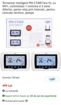 Termostat wifi PNI 400, Tuya Smart, 2 zone
