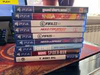 Jocuri ps4 ex: spiderman, need for speed payback, fifa 20, the crew