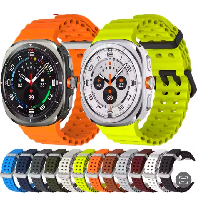 Curea Ceas Samsung Ultra Silicon Perforat Colorata Husa Folie