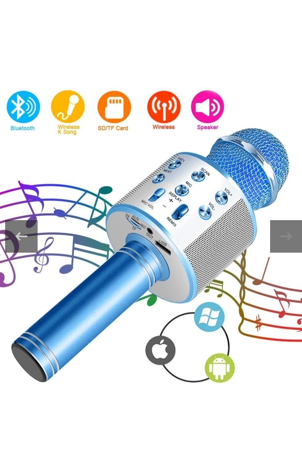Microfon karaoke pentru copii
