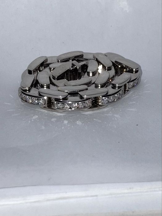 Bratara aur alb cu diamante 3.75ct