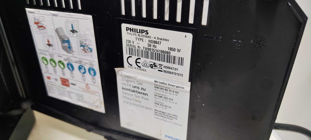 Espressor Automat Philips HD8847 Aparat cu Cafea Boabe Saeco