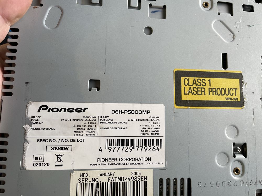 Pioneer DEH-P5800MP