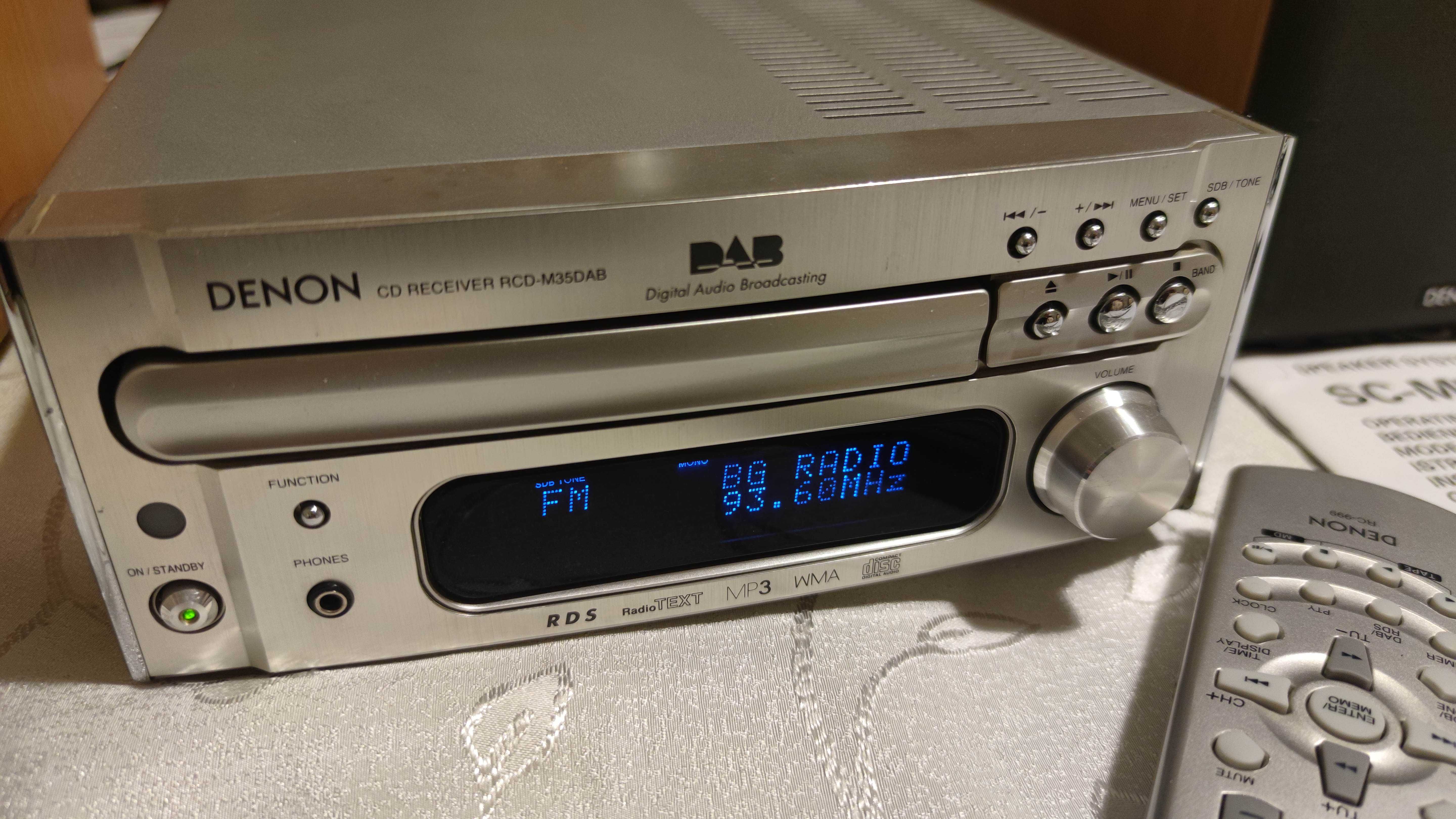 Стерео уредба Denon RCD-M35DAB Receiver CD Player Tuner RDS Radio