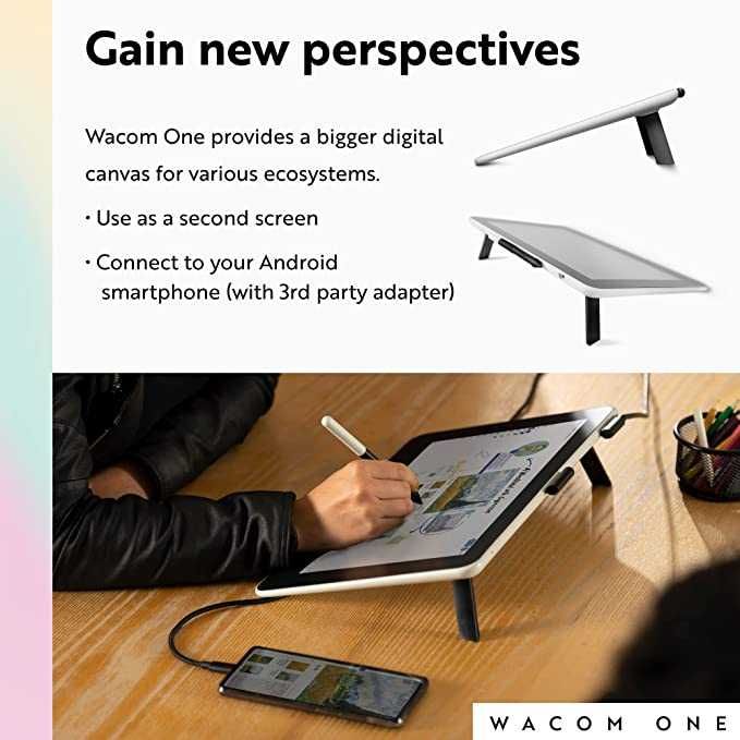 Планшет, Wacom One HD Creative Pen Display, ПОЧТИ НЕ ИСПОЛЬЗОВАННЫЙ