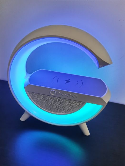 Boxa bluetooth, încărcare wireless, lumini. NOU