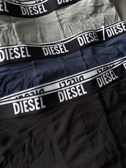 Diesel set 3 boxeri gri-negru-bleumarin marimea L noi originali