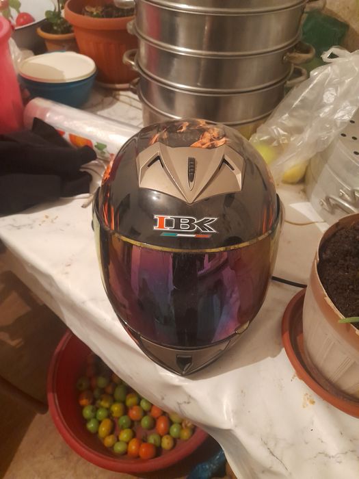 Шлем Каска на Мопед! Тонированный