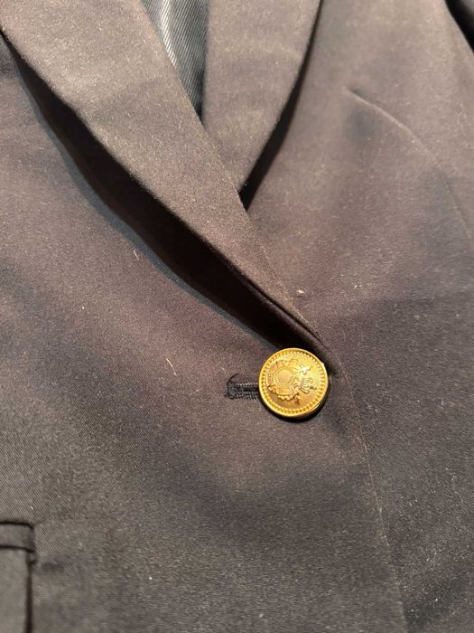 Sacou elegant negru-bleumarin