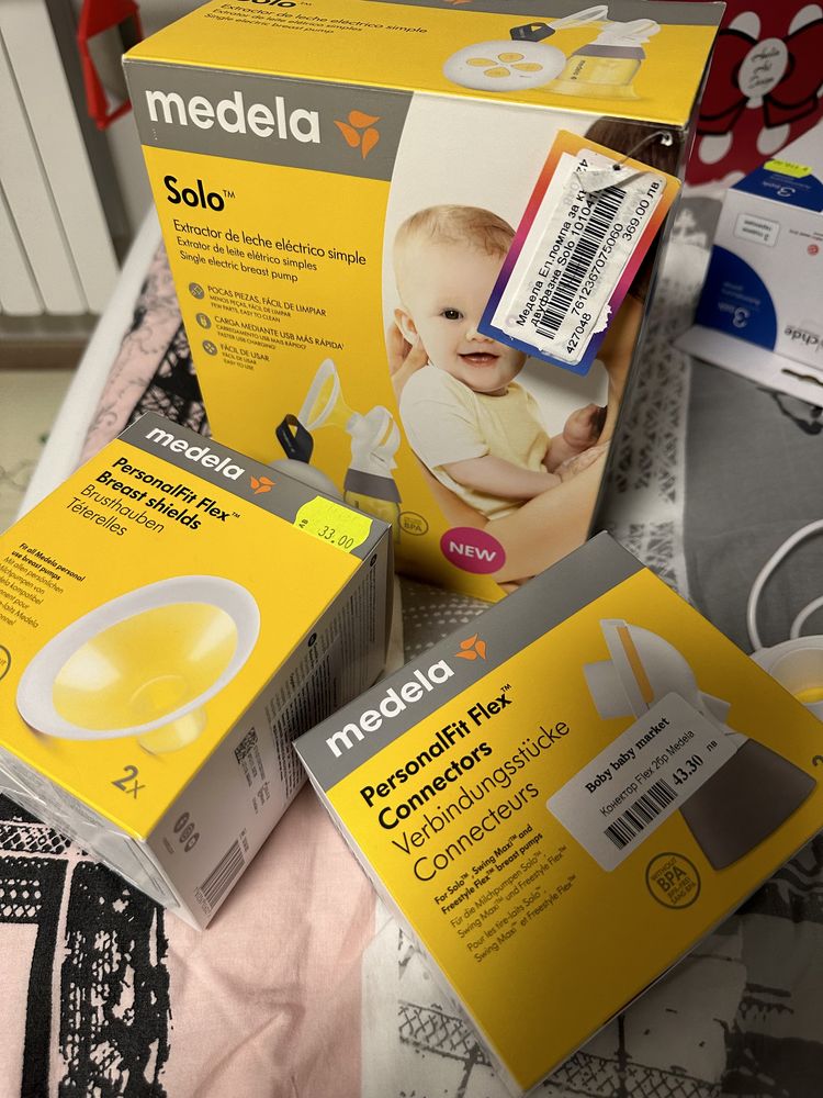 Електрическа двуфазна помпа за кърма Medela с още МНОГО ЕКСТРИ- Solo