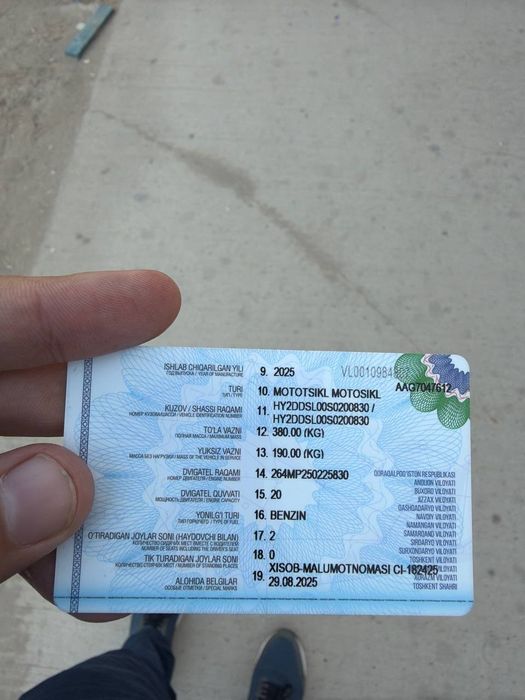 Moto 2025  yurgan holati ideal