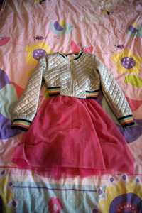 Момичешки комплект рокля и сако Beautees, размер 10 години