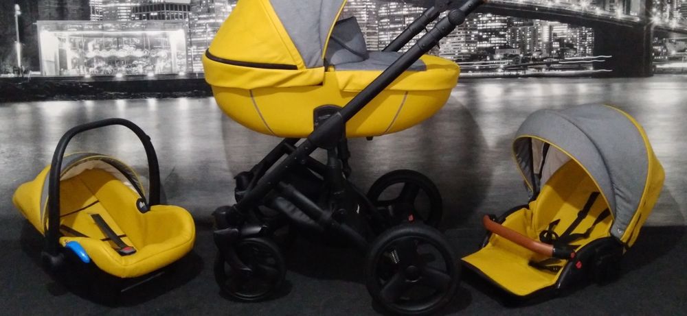 Cărucior/căruț copii 3 în 1 sport+landou+scaun auto.Krausman.