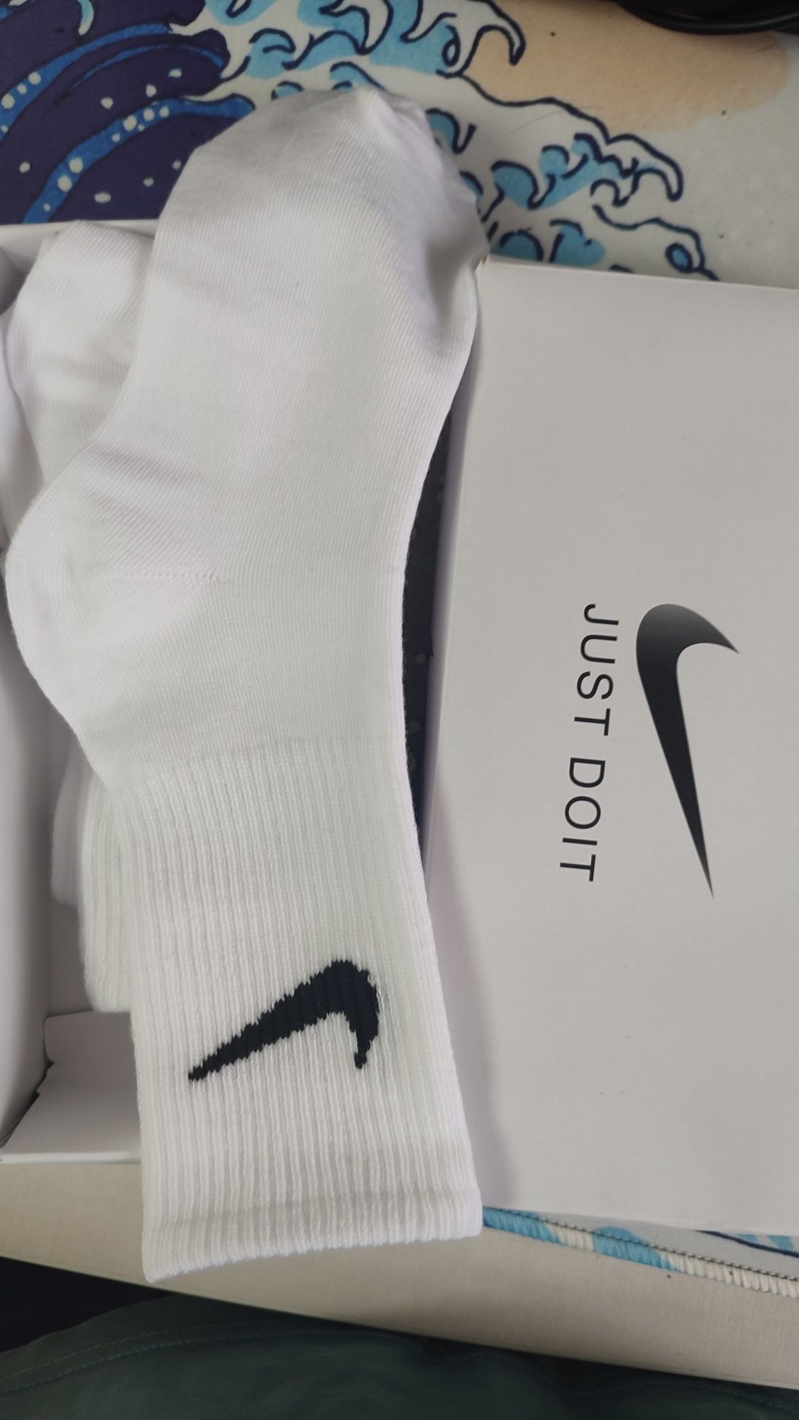 Носки Nike, белого цвета.