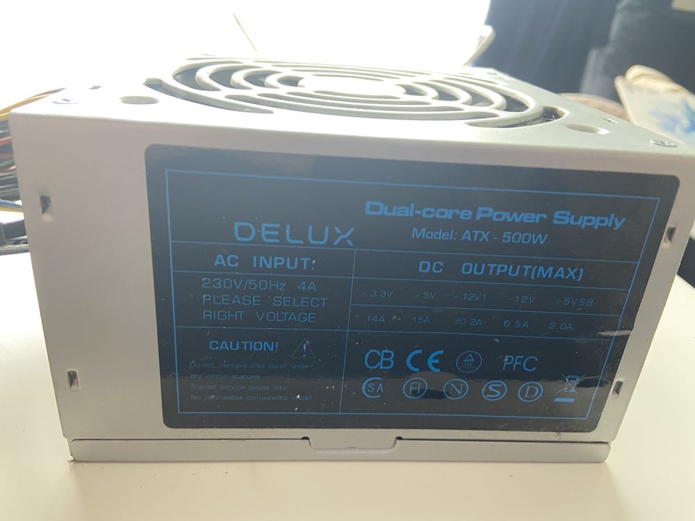 Захранване Delux Dual-core 500W