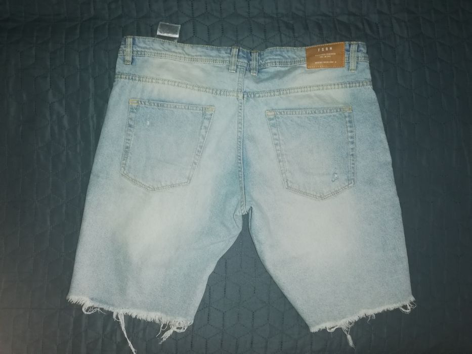 Pantaloni scurti bermude blugi New Yorker Fsbn rupti ripped shorts