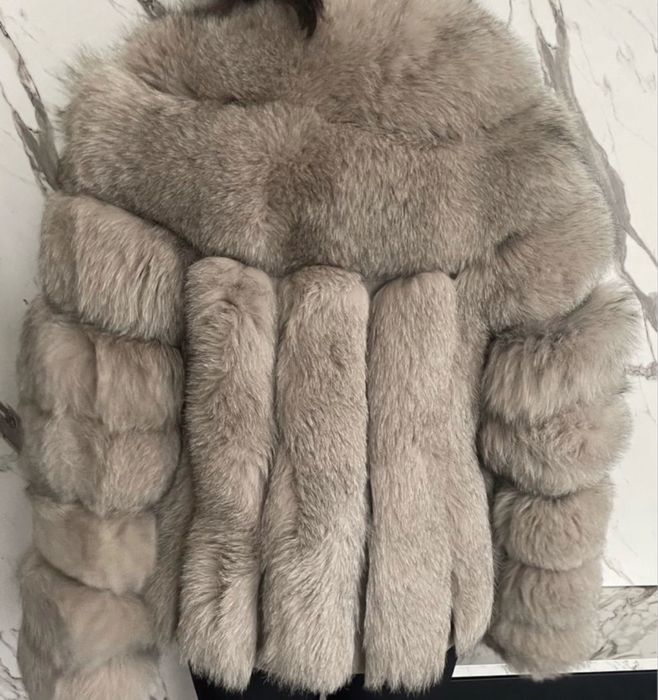 Палто от естествен косъм лисица