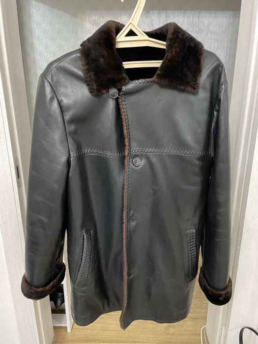 Дубленка в отличном состоянии натур мех, натур кожа, 50-52 размер