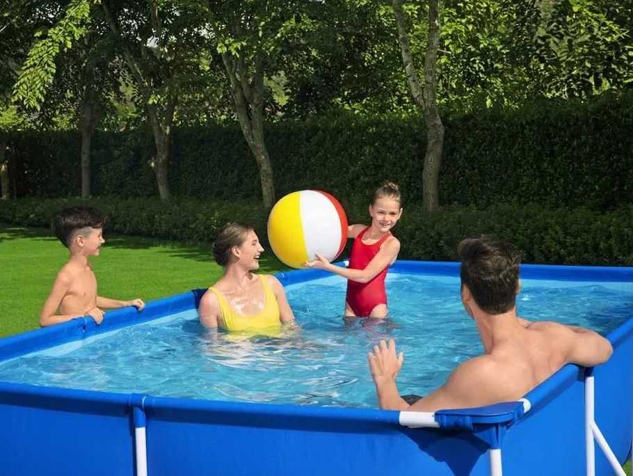 Piscina Familie Copii Cadru Metal 400x211x81cm Pompa LivratGRATUIT CV