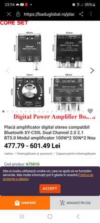 amplificator 100 w cu Bluetooth .