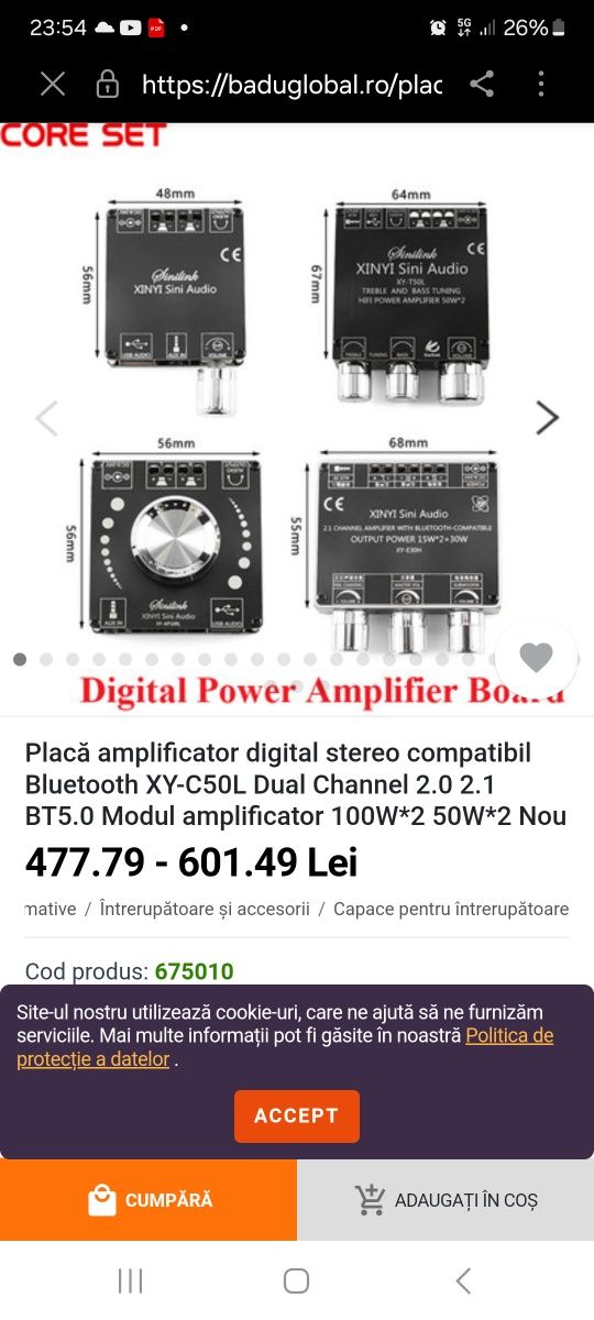 amplificator 100 w cu Bluetooth .