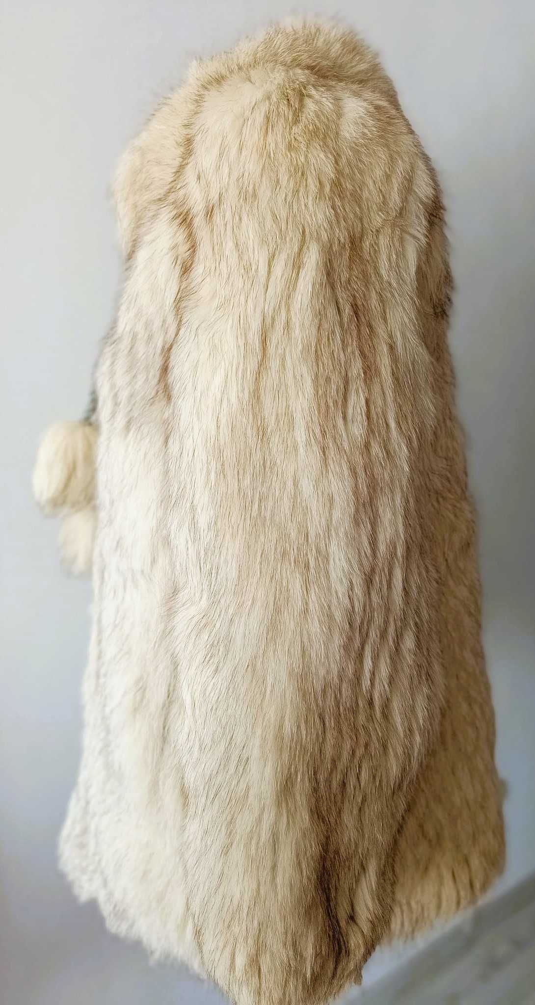 Haina SAGA FOX blana naturala de vulpe argintie (artic)